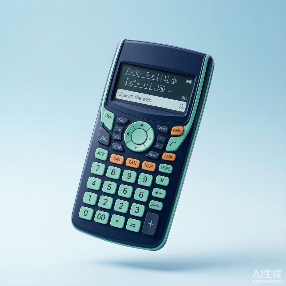 AinoCalc scientific calculator with note search on screen